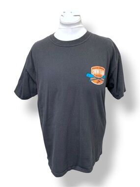 The Duck Company Mens Short Sleeve Crewneck Ocoee River Swim Team Tee Gray L